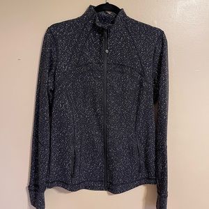 Lululemon Black/white speckled define jacket